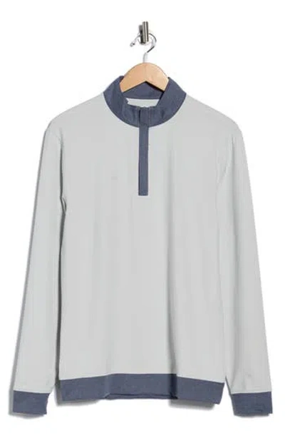 Swannies Mckinnon Quarter Zip Golf Pullover In Blue