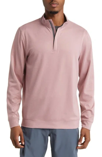Swannies Mckinnon Quarter Zip Golf Pullover In Pink