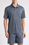 Swannies Meadow Floral Golf Polo In Graphite