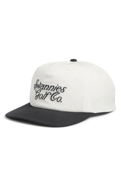 Swannies Moser Logo Embroidery Hat In White