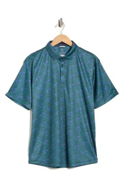 Swannies Pero Performance Golf Polo In Blue