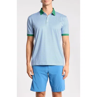 Swannies Pine Print Performance Polo In Multi