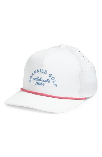Swannies Reynolds Golf Cap In White