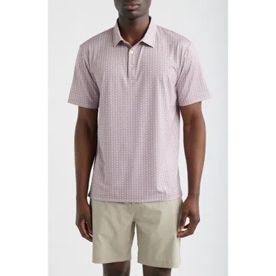 Swannies Seashell Print Polo In Pink
