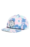 Swannies Siggy Floral Waterproof Baseball Cap In Flamingo