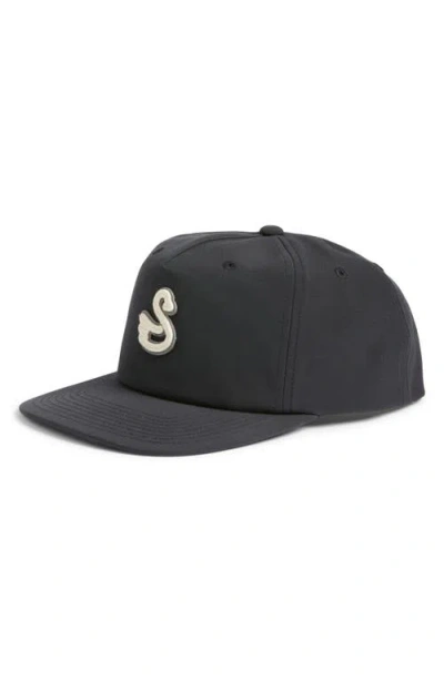 Swannies Silas Snapback Cap In Black