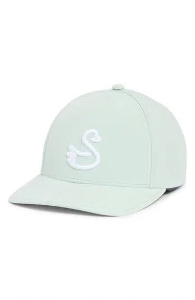 Swannies Swan Delta Snapback Cap In Green