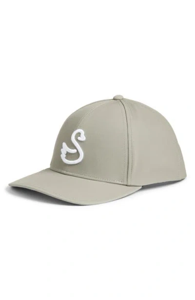Swannies Swan Delta Snapback Cap In Gray