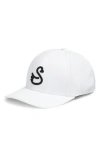 Swannies Swan Delta Waterproof Baseball Cap In White