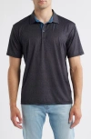 Swannies Swanson Logo Print Polo In Black