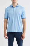 Swannies Thatcher Tipped Performance Polo In Blue