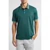 Swannies Thatcher Solid Band Collar Golf Polo In Green