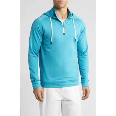 Swannies Vandyke Half Zip Hoodie In Blue