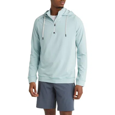Swannies Vandyke Half Zip Hoodie In Cloud