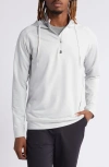 Swannies Vandyke Half Zip Hoodie In Glacier