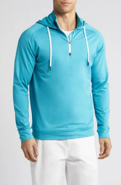 Swannies Vandyke Half Zip Hoodie In Maui-heather