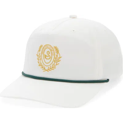 Swannies Victory Snapback Baseball Cap In White