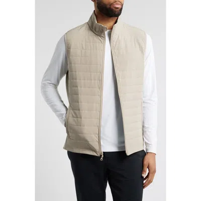 Swannies Warren Quilted Waterproof Golf Vest In Brown