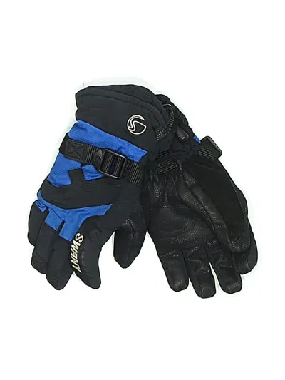 Pre-owned Swany Kids' Gloves In Black