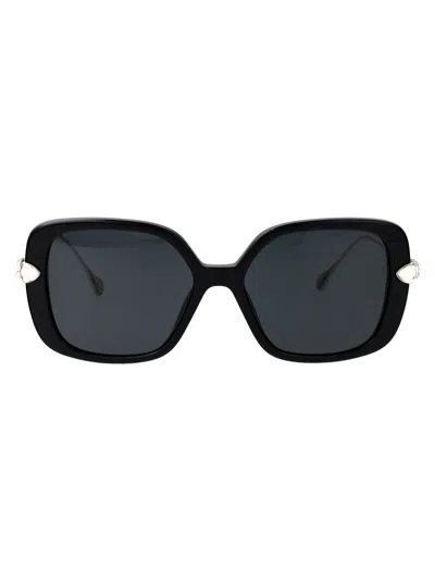 Swarovski 0sk6011 Crystal-embellished Black Acetate Sunglasses