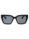Swarovski Women's Orbita 54mm Square Sunglasses In 1010/1 Black
