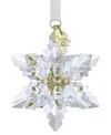 Swarovski 2024 Gold-tone Accent Crystal Snowflake Ornament In No Color