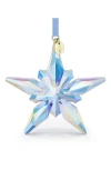Swarovski 2025 Annual Edition Anniversary Crystal Snowflake Ornament In Blue