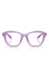Swarovski 48mm Small Cat Eye Optical Glasses In Purple