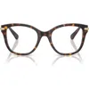 Swarovski 49mm Crystal Embellished Square Optical Glasses