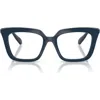 Swarovski 49mm Square Optical Glasses In Black