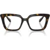 Swarovski 49mm Square Optical Glasses In Brown