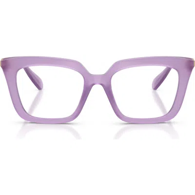 Swarovski 49mm Square Optical Glasses In Purple