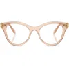 Swarovski 52mm Round Optical Glasses In Beige
