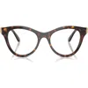Swarovski 50mm Round Optical Glasses In Dark Havana