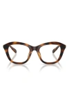 Swarovski 50mm Small Cat Eye Optical Glasses In Brown