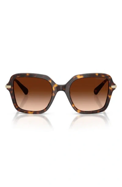 Swarovski 50mm Small Irregular Sunglasses In Brown
