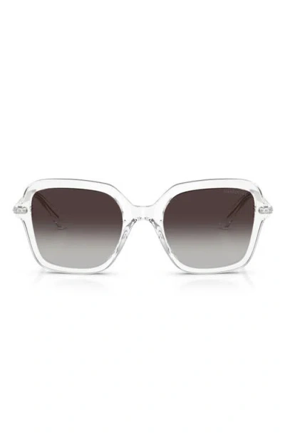 Swarovski 50mm Small Irregular Sunglasses In Gray