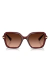 Swarovski 50mm Small Irregular Sunglasses In Brown