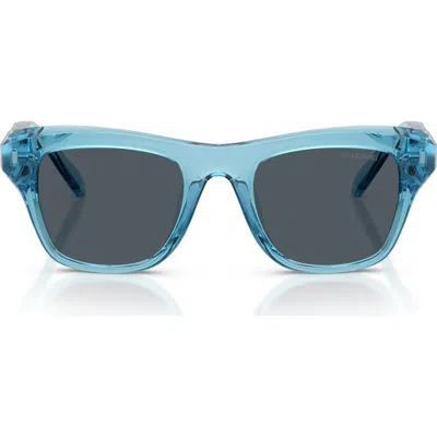 Swarovski 50mm Small Pillow Sunglasses In Blue