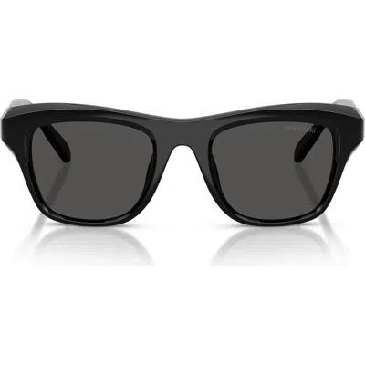 Swarovski 50mm Small Pillow Sunglasses In Black