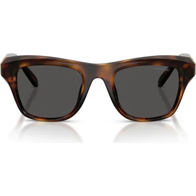 Swarovski 50mm Small Pillow Sunglasses In Brown
