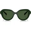 Swarovski 50mm Small Round Sunglasses In Metallic