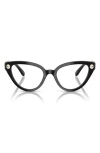 Swarovski 51mm Cat Eye Optical Glasses In Black