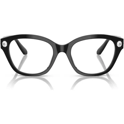 Swarovski 51mm Pillow Optical Glasses In Blue