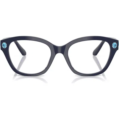 Swarovski 51mm Pillow Optical Glasses In White
