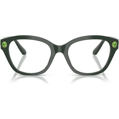 Swarovski 51mm Pillow Optical Glasses In White