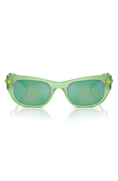 Swarovski 51mm Pillow Sunglasses In Green