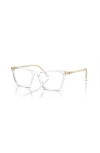 Swarovski 51mm Rectangle Optical Glasses In White