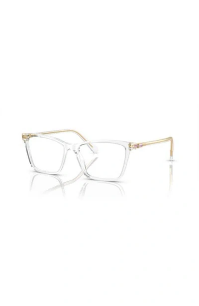 Swarovski 51mm Rectangle Optical Glasses In White