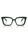 Swarovski 51mm Square Optical Glasses In Green